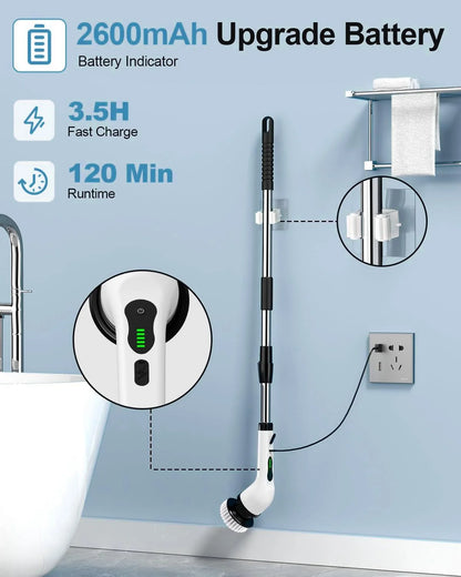Electric Spin Scrubber, Cleaning Brush