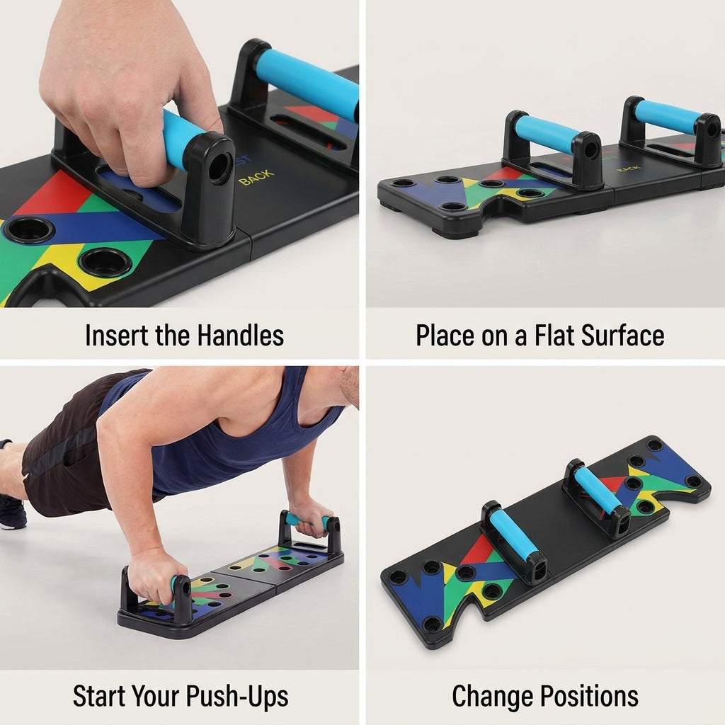 Multipurpose (16 in 1) function Push Up Board